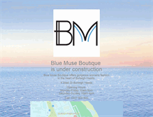 Tablet Screenshot of bluemuseboutique.com